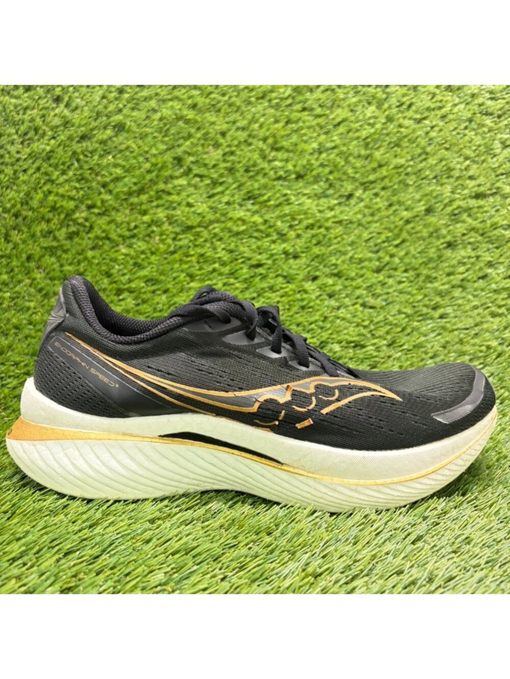 Saucony Endorphin Speed 3 Mens Size 9.5 Black Athletic Running Shoes Sneakers